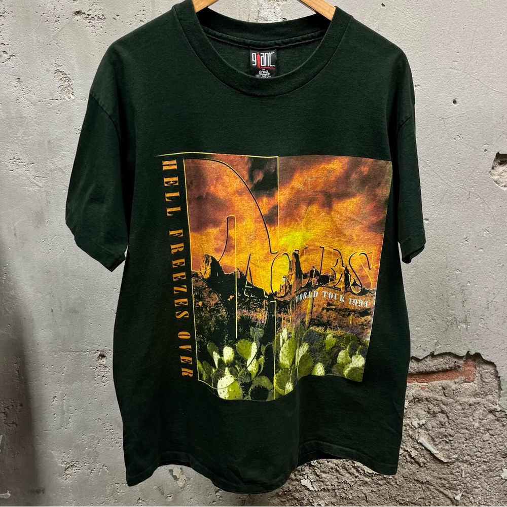 The Eagles 1994 Hell Freezes Over Double Sided Tour Tee Giant Tag USA Made XL